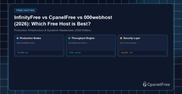 InfinityFree vs CpanelFree vs 000webhost (2026): Which Free Host is Best? - CpanelFree Guide