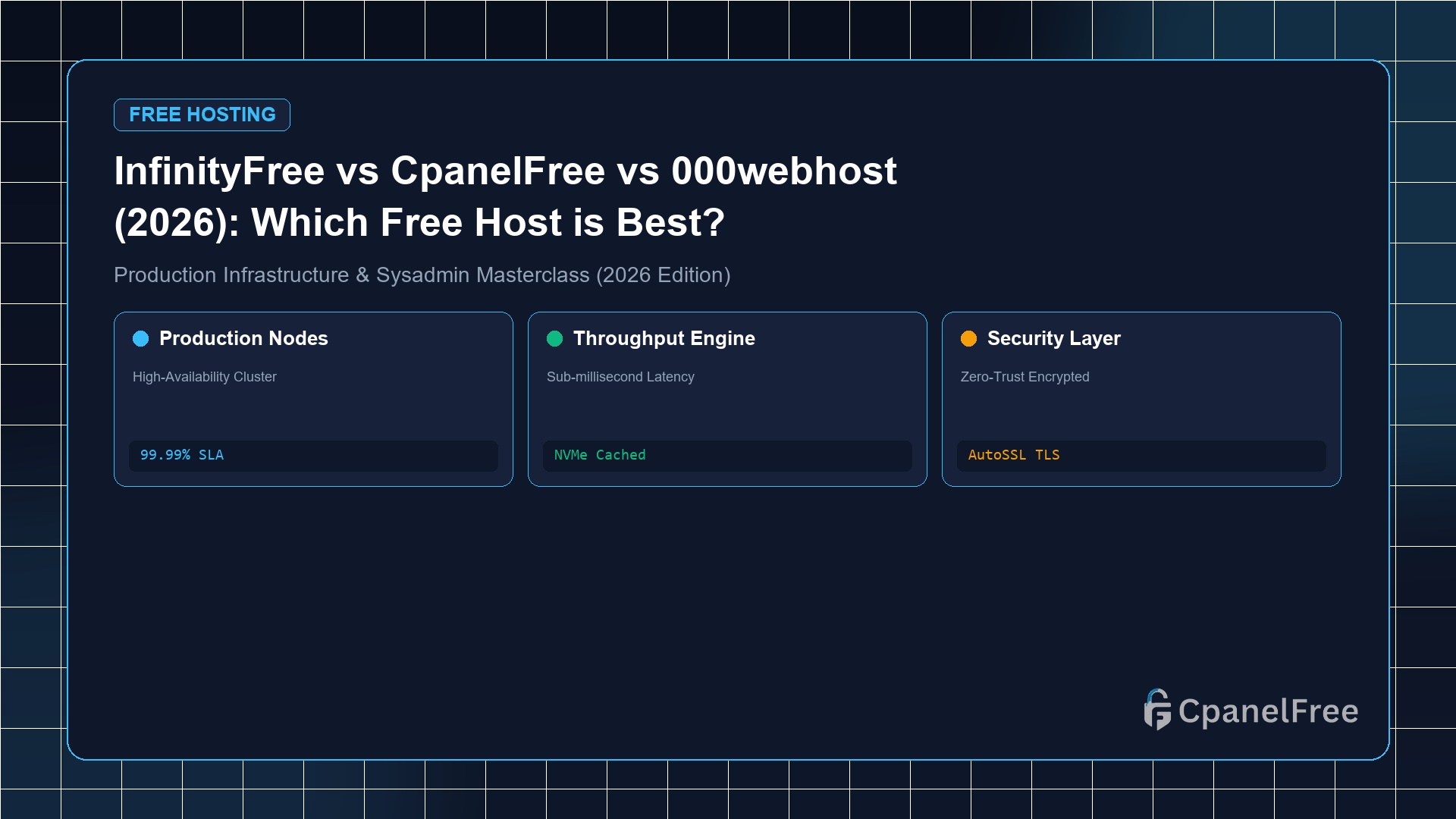 InfinityFree vs CpanelFree vs 000webhost (2026): Which Free Host is Best? - CpanelFree Guide