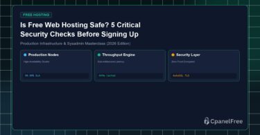 Is Free Web Hosting Safe? 5 Critical Security Checks Before Signing Up - CpanelFree Guide