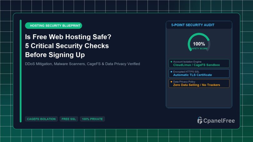 Is Free Web Hosting Safe? 5 Critical Security Checks Before Signing Up - CpanelFree Guide