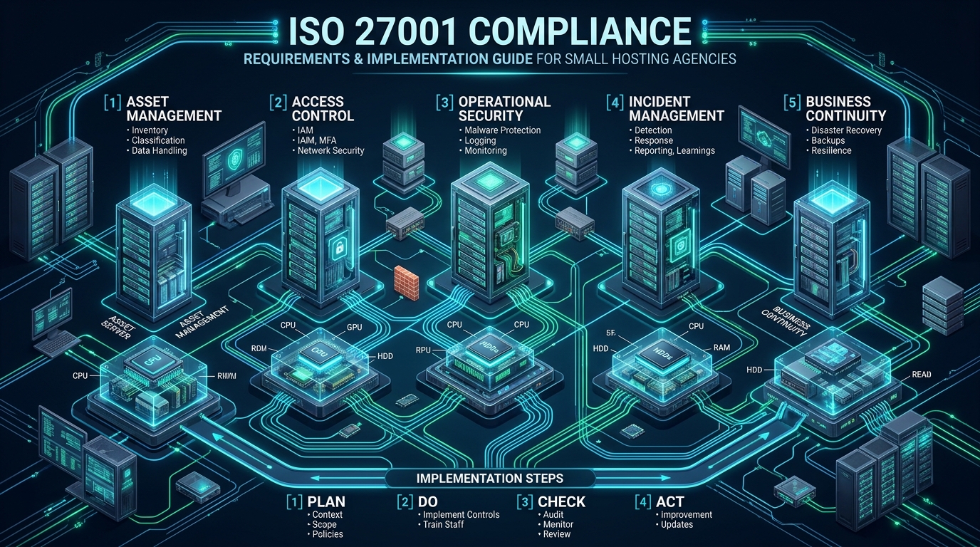 ISO 27001 Compliance Requirements and Implementation Guide for Small Hosting Agencies - ISO 27001 web hosting compliance guide