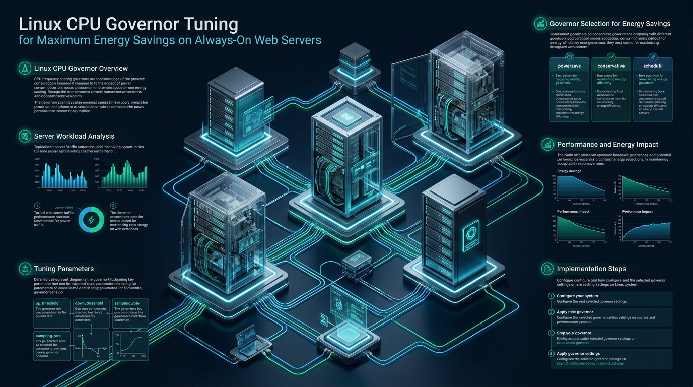 Linux CPU Governor Tuning for Maximum Energy Savings on Always-On Web Servers - linux cpu governor energy savings tuning