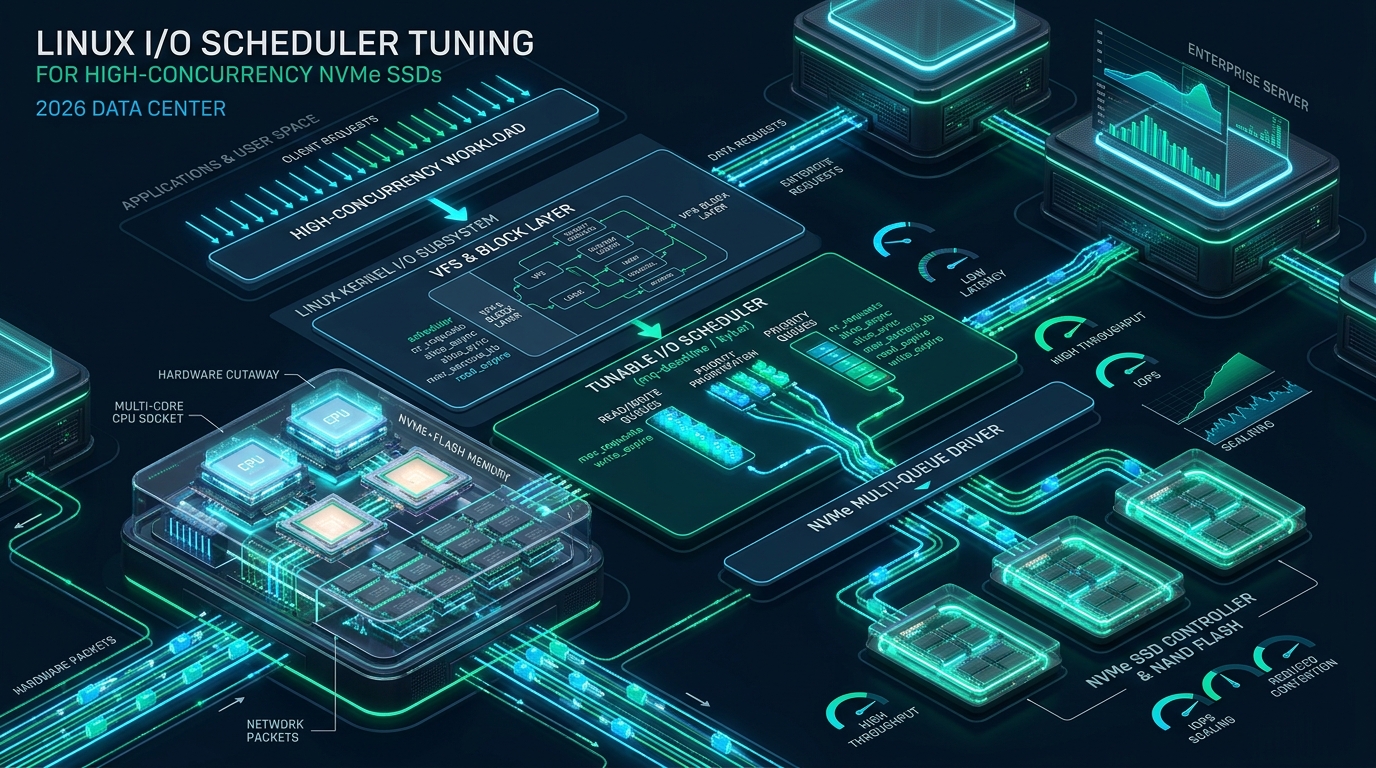 Linux I/O Scheduler Tuning for High-Concurrency NVMe SSDs in 2026 - Linux IO scheduler NVMe tuning