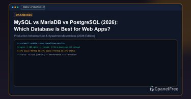MySQL vs MariaDB vs PostgreSQL (2026): Which Database is Best for Web Apps? - CpanelFree Guide