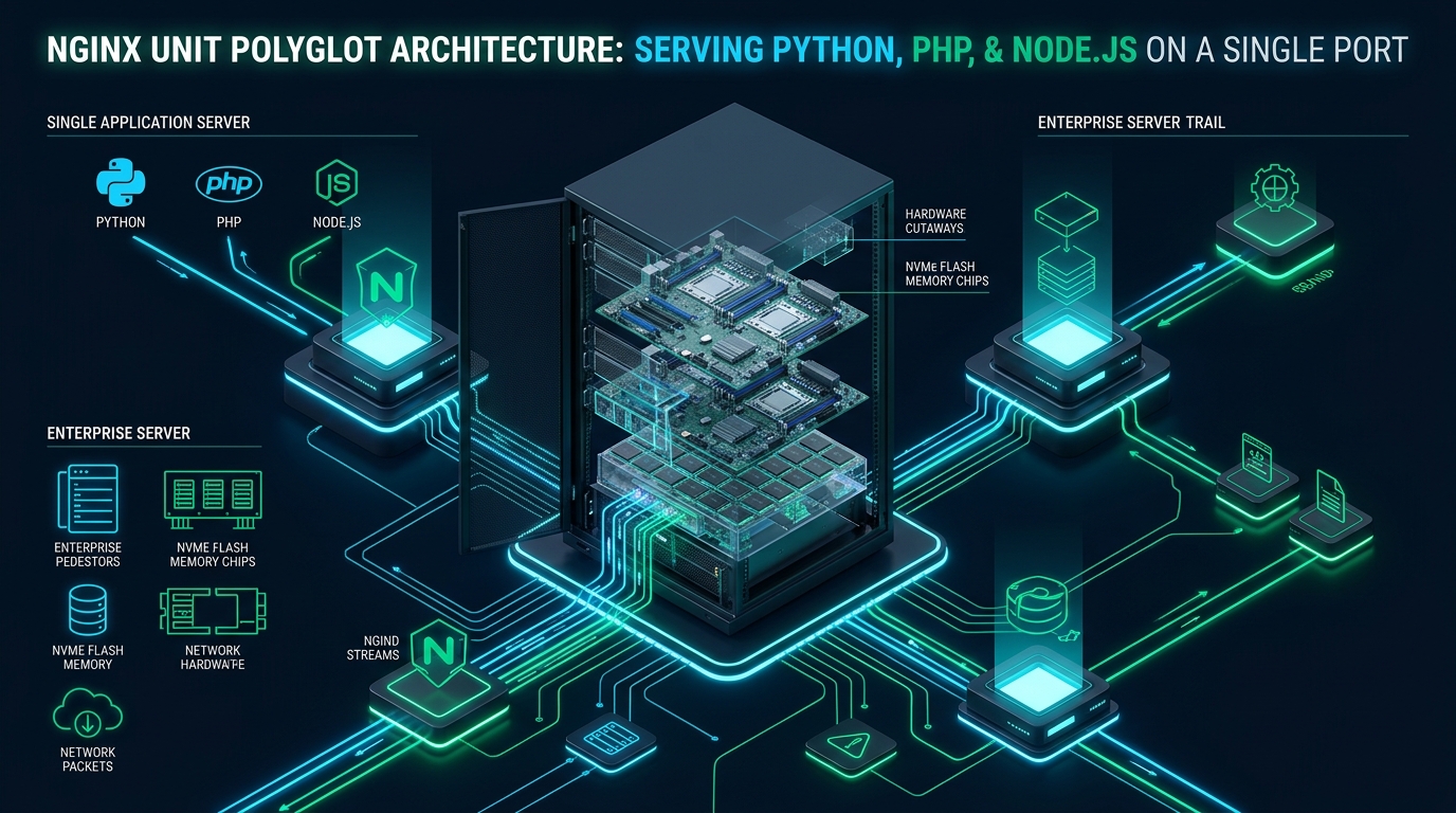 NGINX Unit Polyglot Architecture: Serving Python, PHP, and Node.js on a Single Port - NGINX Unit polyglot web server