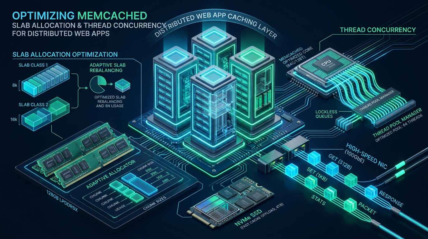 Optimizing Memcached Slab Allocation and Thread Concurrency for Distributed Web Apps - Memcached slab allocation tuning