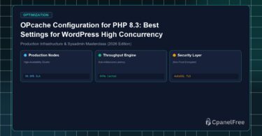 OPcache Configuration for PHP 8.3: Best Settings for WordPress High Concurrency - CpanelFree Guide