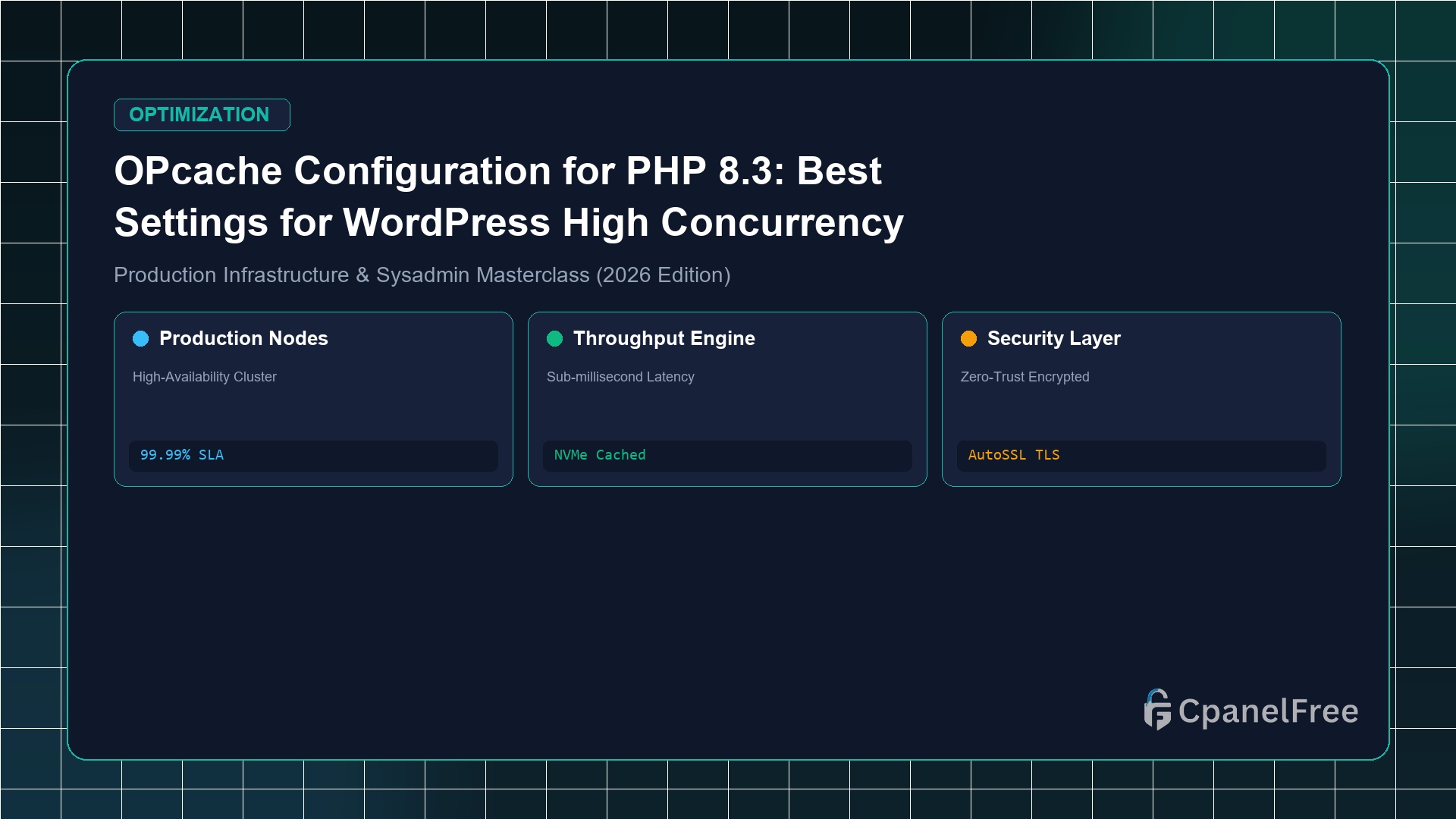 OPcache Configuration for PHP 8.3: Best Settings for WordPress High Concurrency - CpanelFree Guide