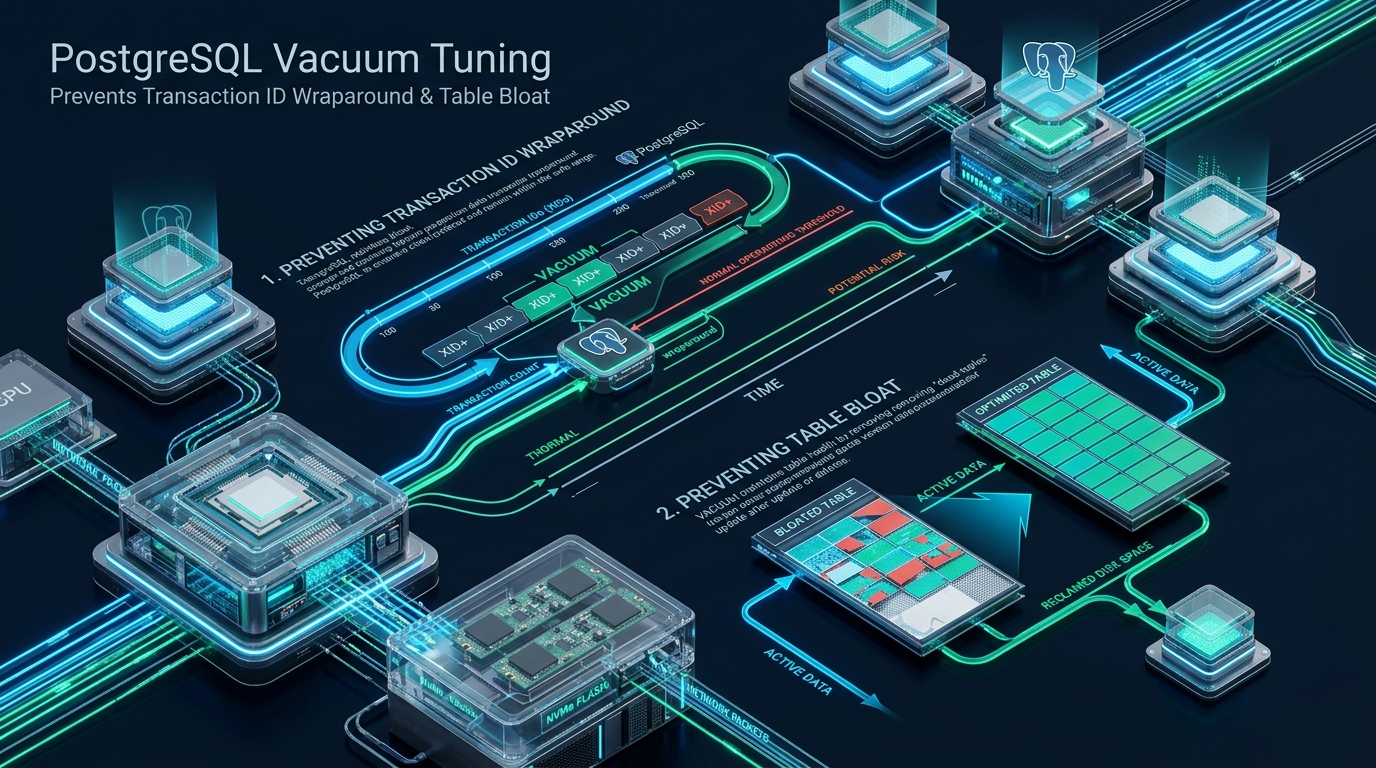 PostgreSQL Vacuum Tuning: Preventing Transaction ID Wraparound and Table Bloat - PostgreSQL autovacuum tuning table bloat