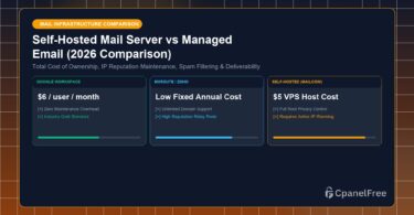 Self-Hosted Mail Server vs Managed Email (2026 Comparison) - CpanelFree Guide