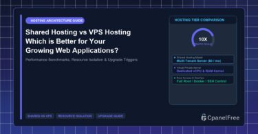 Shared Hosting vs VPS Hosting Which is Better for Your Growing Web Applications? - CpanelFree Guide