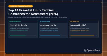 Top 10 Essential Linux Terminal Commands for Webmasters (2026) - CpanelFree Guide