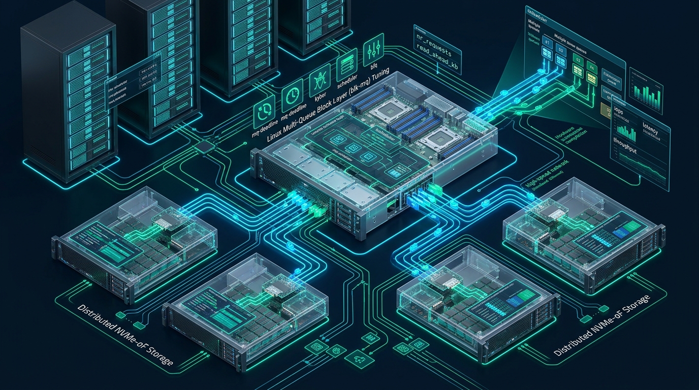 Tuning Linux Multi-Queue Block Layer (blk-mq) for Distributed NVMe-oF Storage - Linux blk-mq NVMe-oF tuning