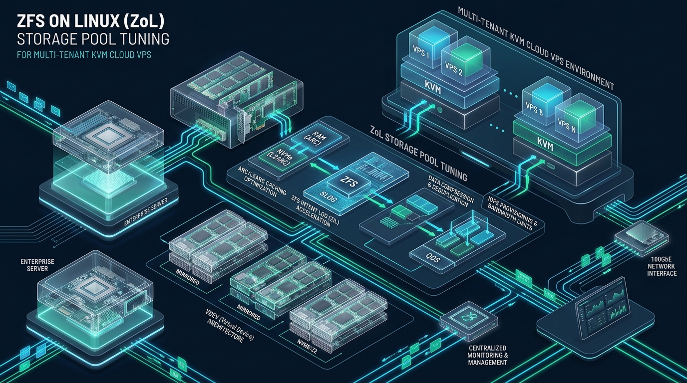 ZFS on Linux (ZoL) Storage Pool Tuning for Multi-Tenant KVM Cloud VPS - ZFS on Linux KVM VPS storage tuning