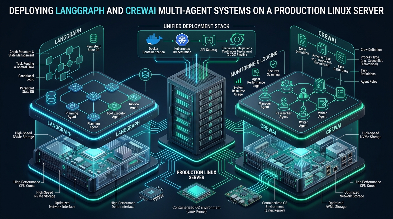 Deploying LangGraph and CrewAI Multi-Agent Systems on a Production Linux Server - deploy crewai on linux server