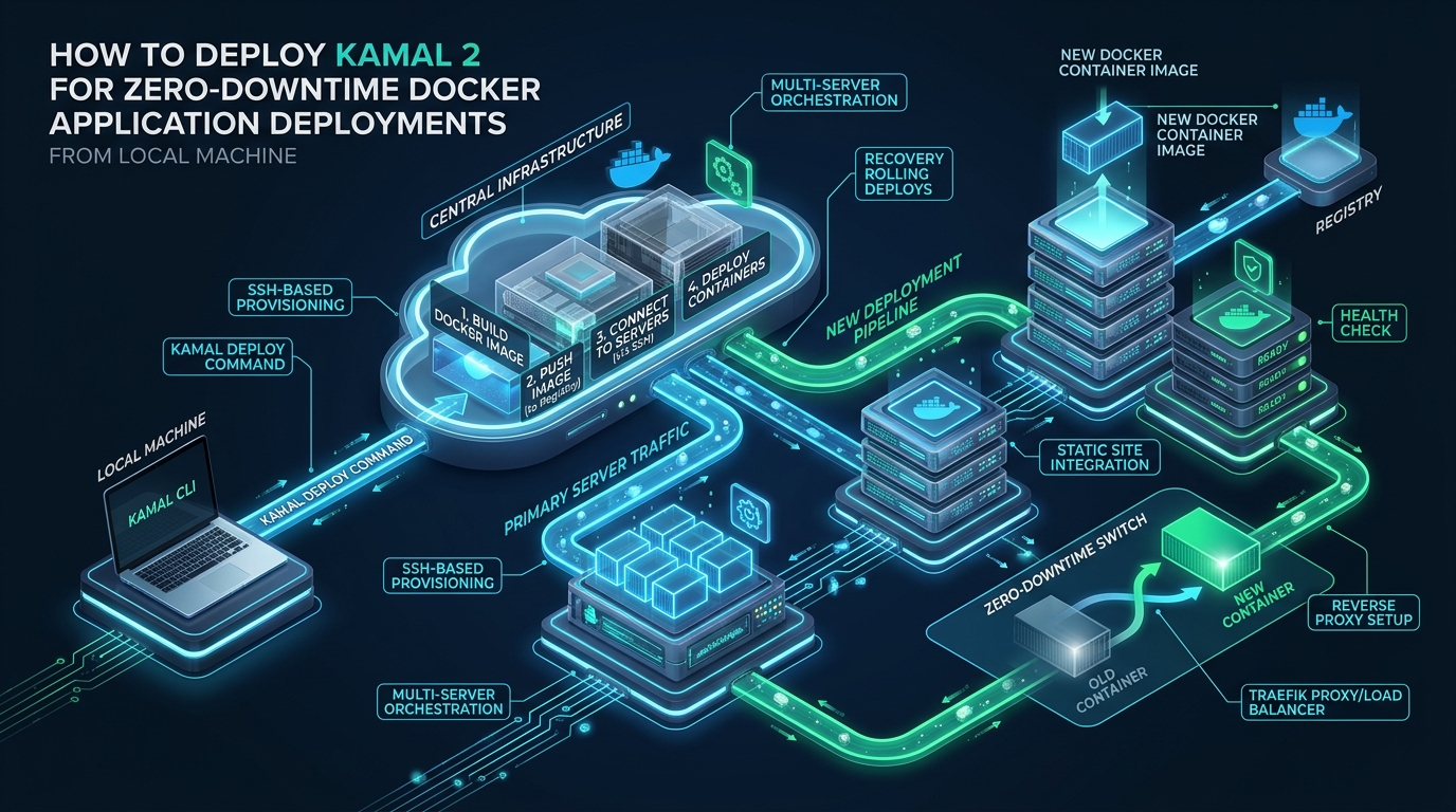 How to Deploy Kamal 2 for Zero-Downtime Docker Application Deployments from Local Machine - kamal 2 deploy docker zero-downtime
