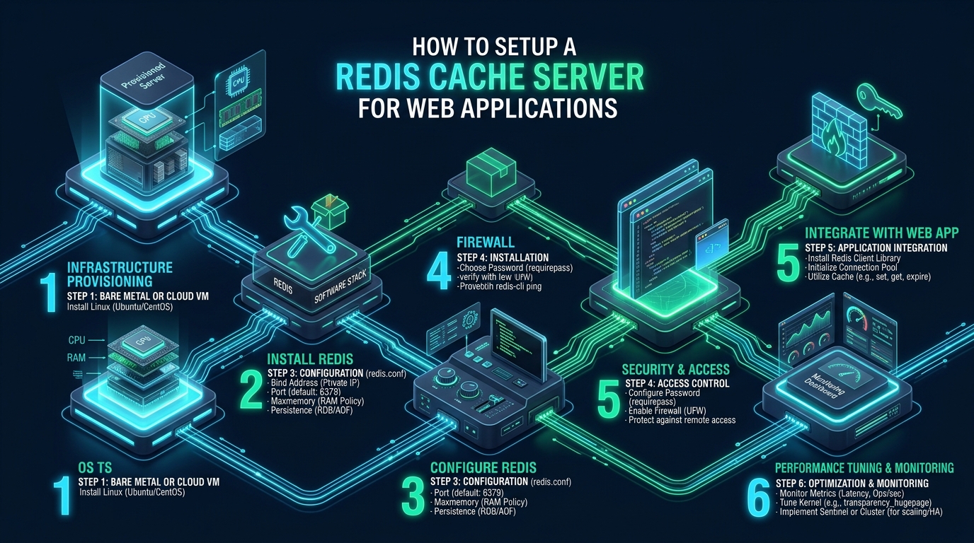 How to Setup a Redis Cache Server for Web Applications - redis server setup linux
