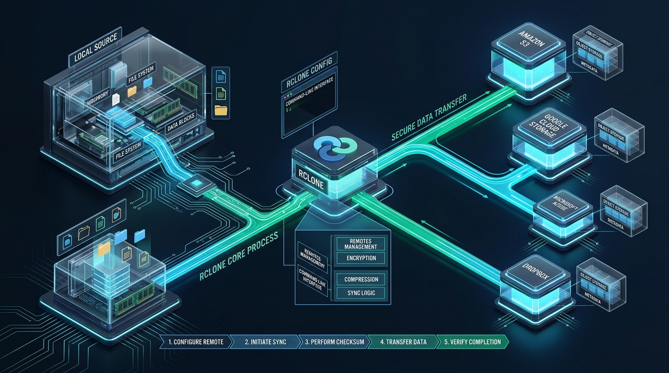 How to Sync Files to Cloud Storage Using Rclone - rclone tutorial linux