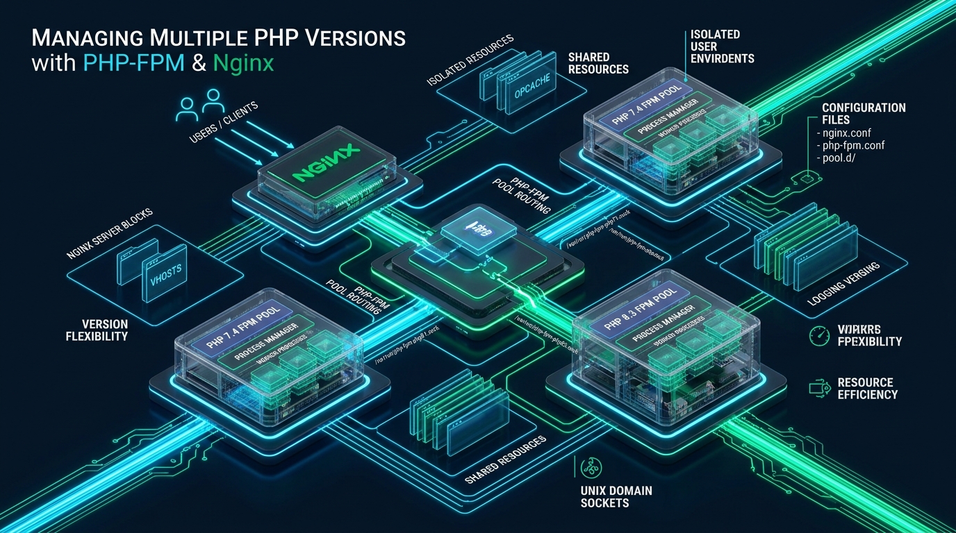 Managing Multiple PHP Versions with PHP-FPM and Nginx - multiple php versions nginx