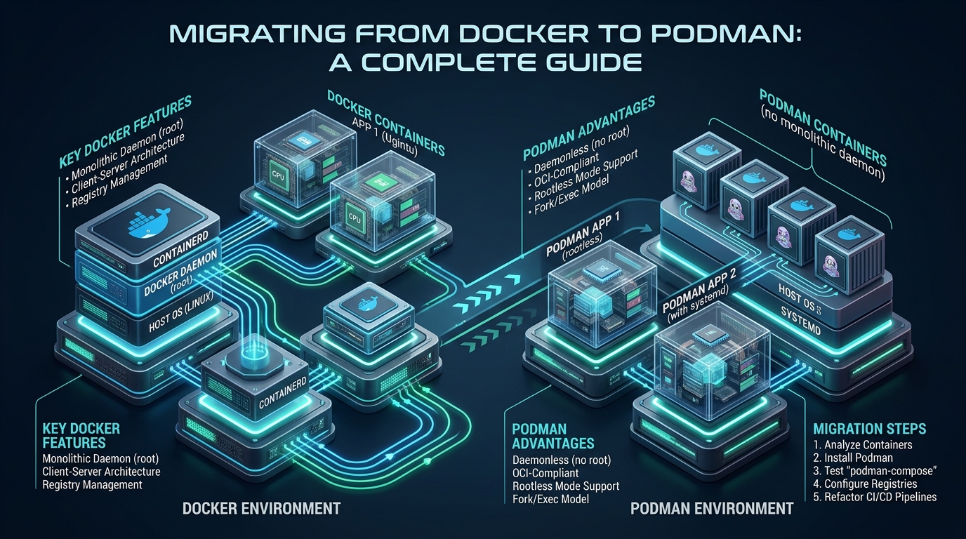 Migrating from Docker to Podman: A Complete Guide - docker to podman migration