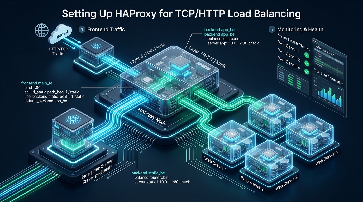 Setting Up HAProxy for TCP/HTTP Load Balancing - haproxy tutorial linux