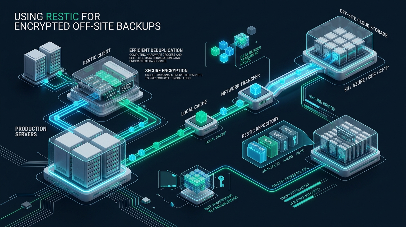 Using Restic for Encrypted Off-Site Backups - restic backup tutorial